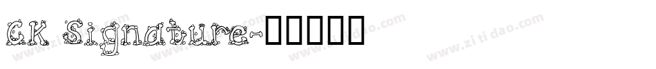 CK Signature字体转换
